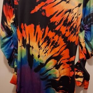 Vibrant Tie-Dye Long Sleeve Top